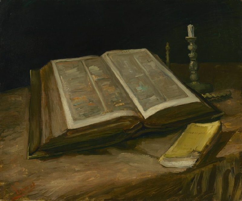 Still Life with Bible Vincent van Gogh (1853 - 1890), Nuenen, October 1885