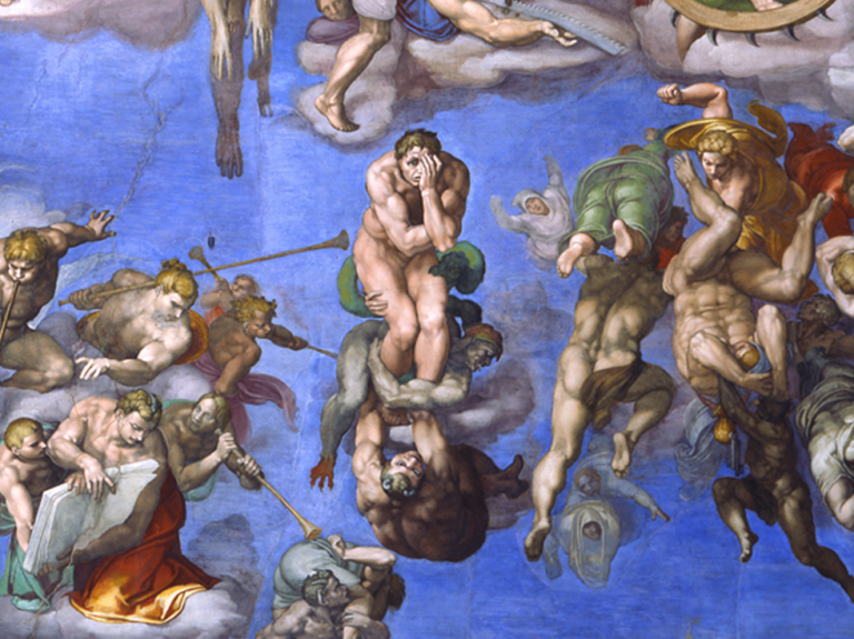 The Last Judgement by Michelangelo between 1536 - 1541