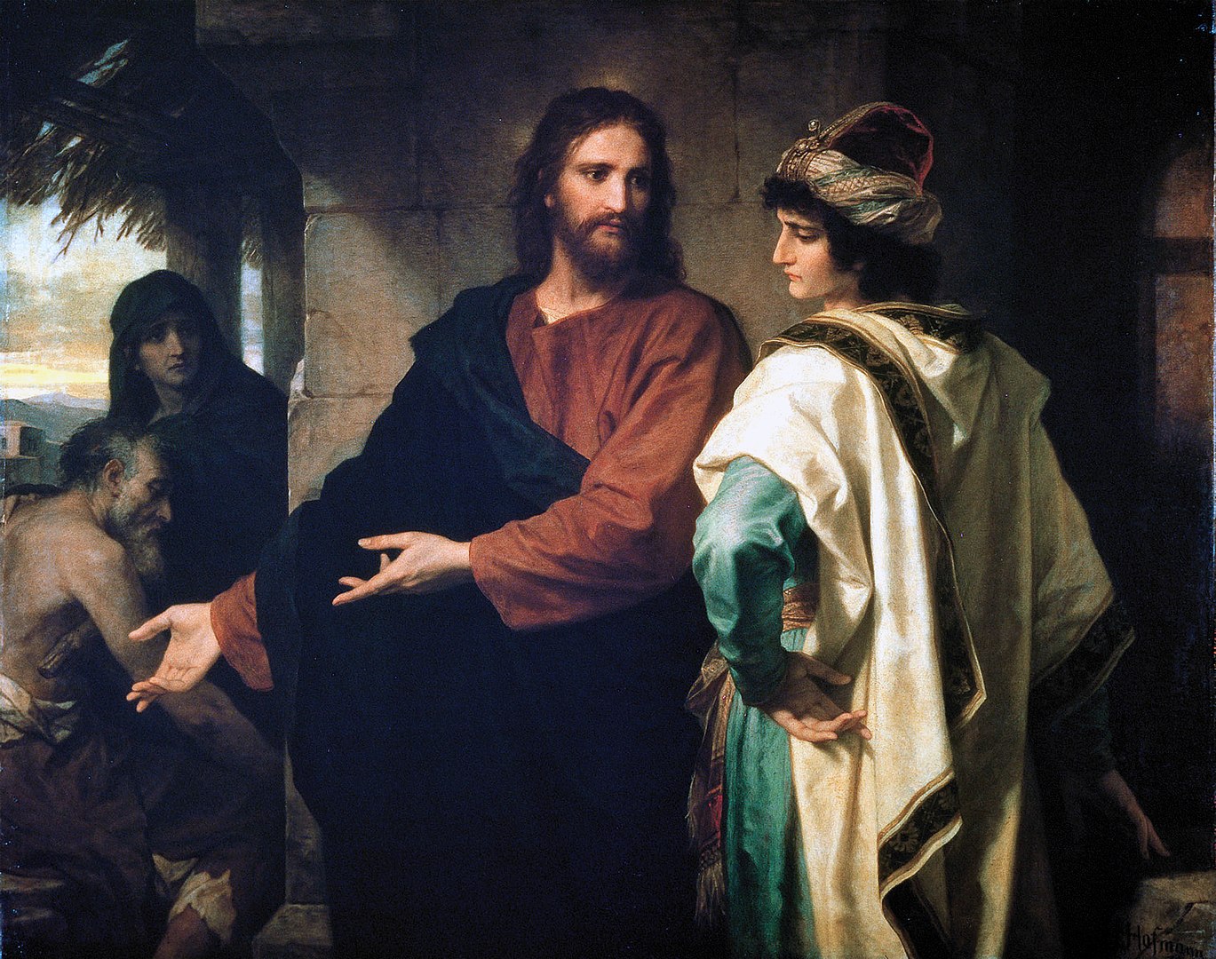 Heinrich Hofmann - Christ and the Rich Young Ruler, 1889