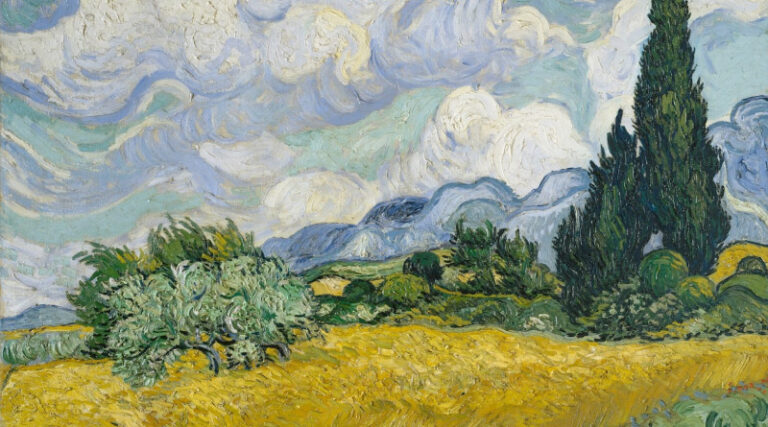Wheat Field with Cypresses - Vincent van Gogh 1889