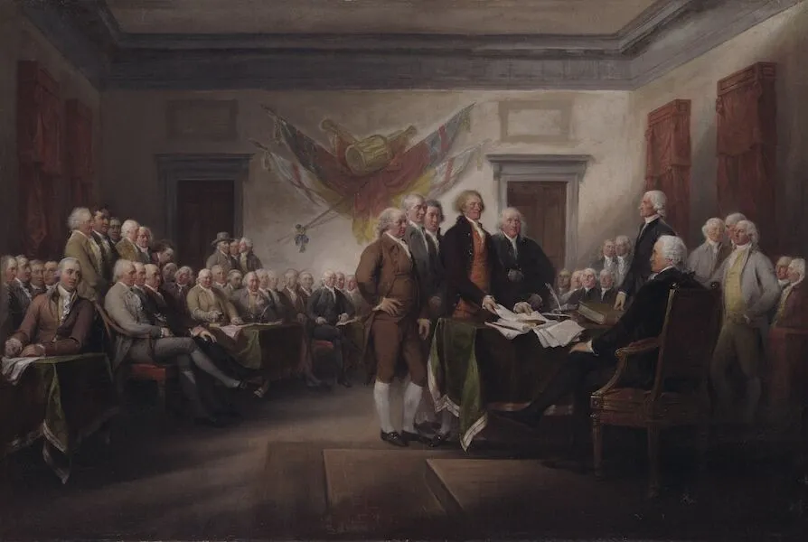 John Trumbull, The Declaration of Independence, July 4, 1776, 1786–1820