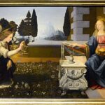 Annunciation by Leonardo da Vince - 1452 (Gabriel announcing Mary will be the Mother of God)